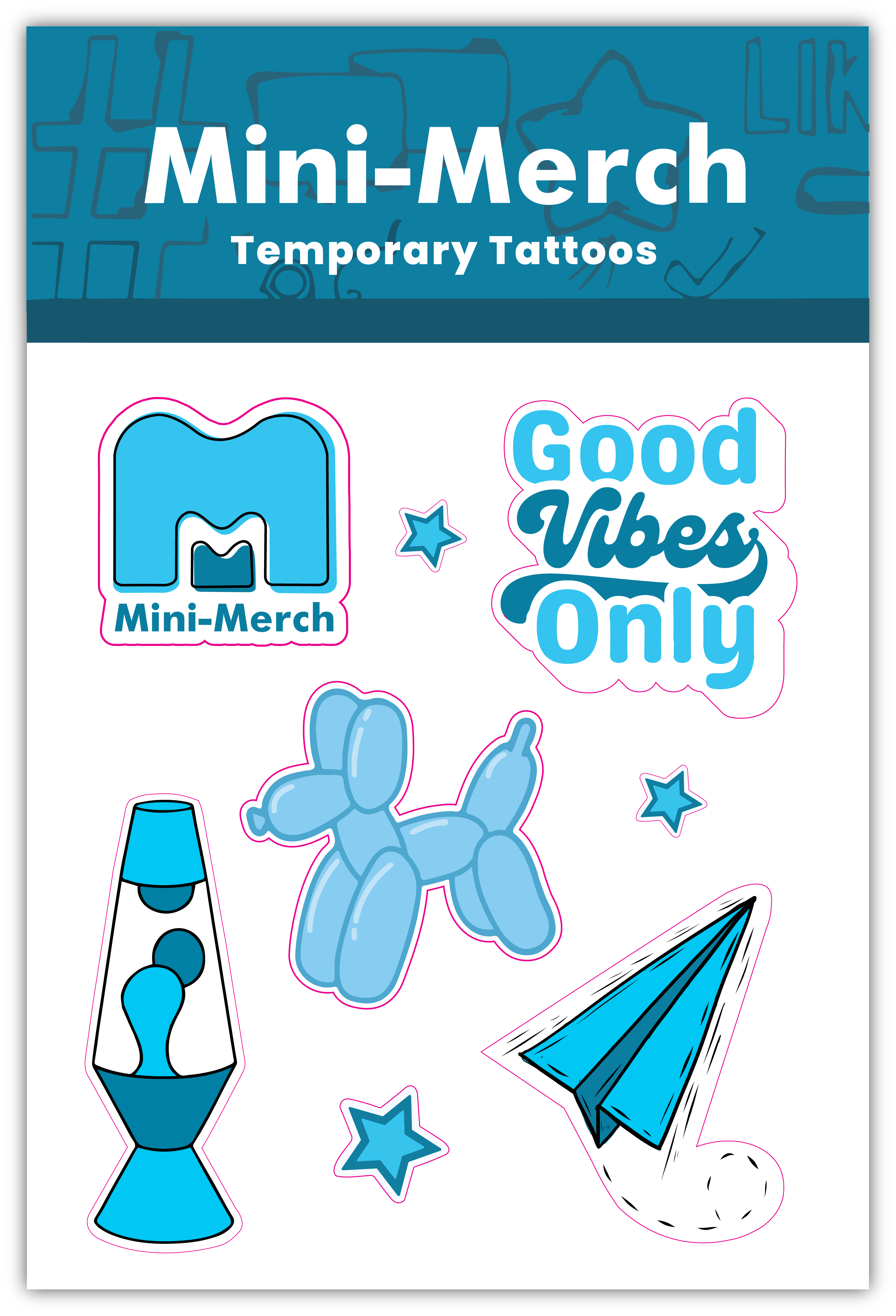 Temporary Tattoo Sheet Miniaturemerchandise